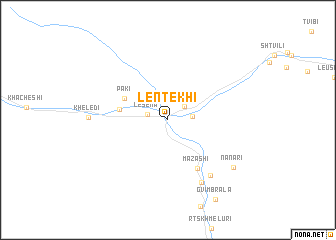 map of Lentekhi