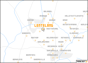 map of Lenteland