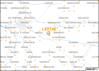 map of Lenthe