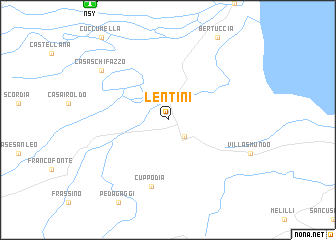 map of Lentini