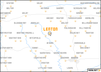 map of Lenton