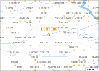 map of Lentzke