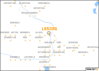 map of Lenzing