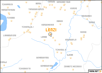 map of Lenzi