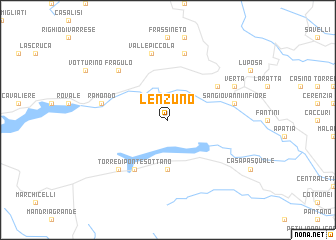 map of Lenzuno