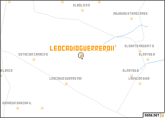 map of Leocadio Guerrero II