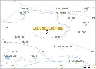 map of Leochel-Cushnie