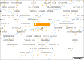 map of Leognano