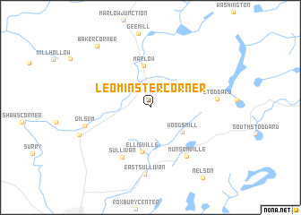 map of Leominster Corner