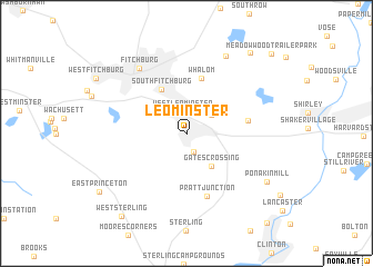 map of Leominster