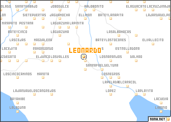 map of Leonardo