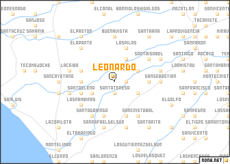 map of Leonardo