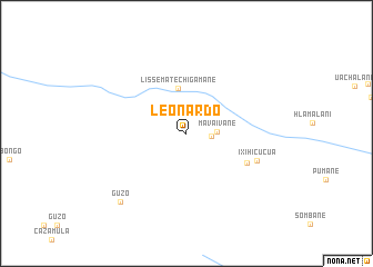 map of Leonardo