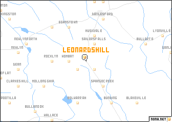 map of Leonards Hill