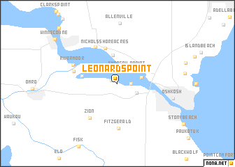 map of Leonards Point