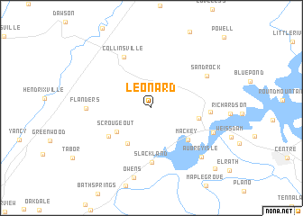 map of Leonard