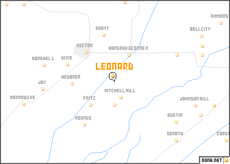 map of Leonard