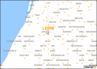 map of Léona