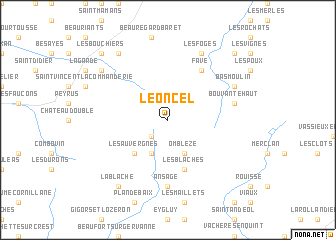 map of Léoncel