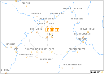 map of Léonce