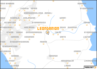 map of Leondárion
