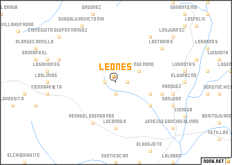 map of Leones