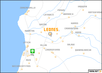 map of Leones