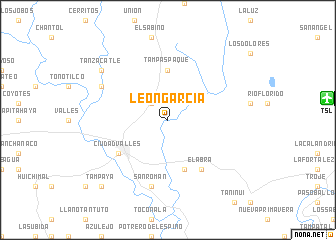 map of León García