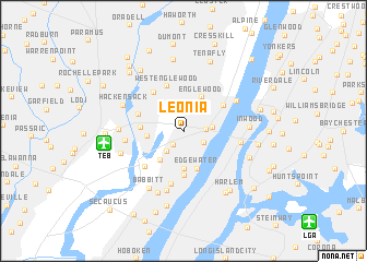 map of Leonia