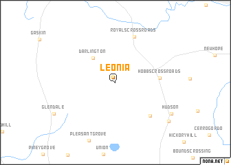 map of Leonia