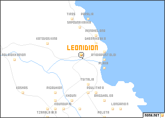 map of Leonídion