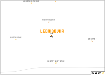 map of Leonidovka