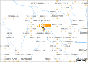 map of Leonora