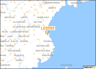 map of Leonor