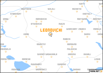 map of Leonovichi