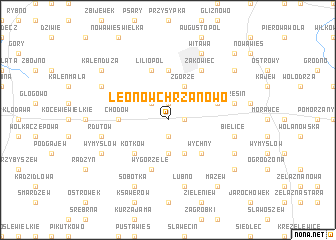 map of Leonów Chrzanowo