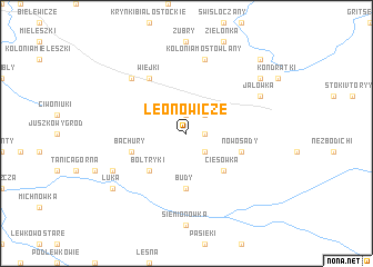 map of Leonowicze