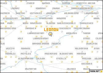 map of Leonów