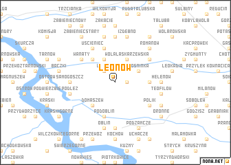 map of Leonów