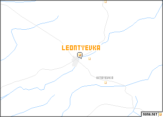 map of Leontʼyevka