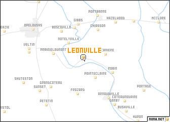 map of Leonville