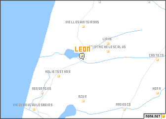 map of Léon