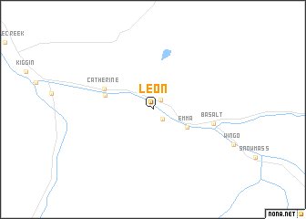 map of Leon