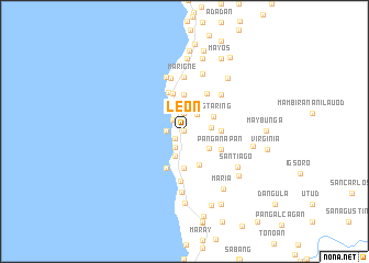 map of Leon