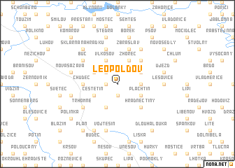 map of Leopoldov