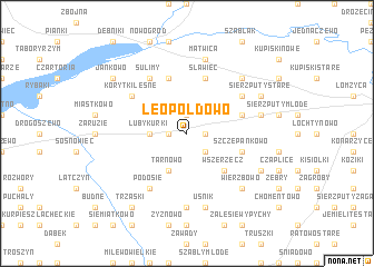 map of Leopoldowo