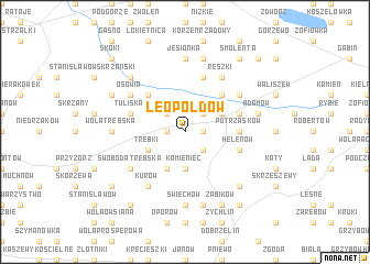 map of Leopoldów