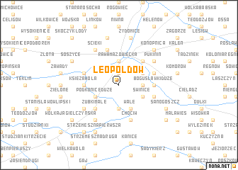 map of Leopoldów