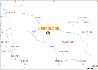 map of Leopoldów