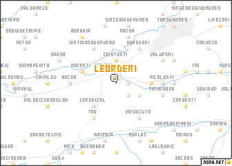 map of Leordeni